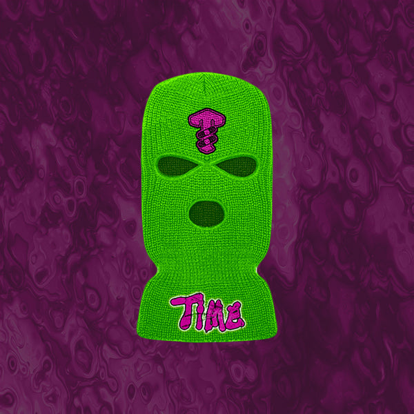 Dooms Day Neon Green Ski Mask