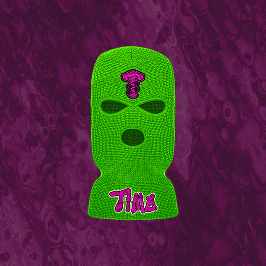 Dooms Day Neon Green Ski Mask